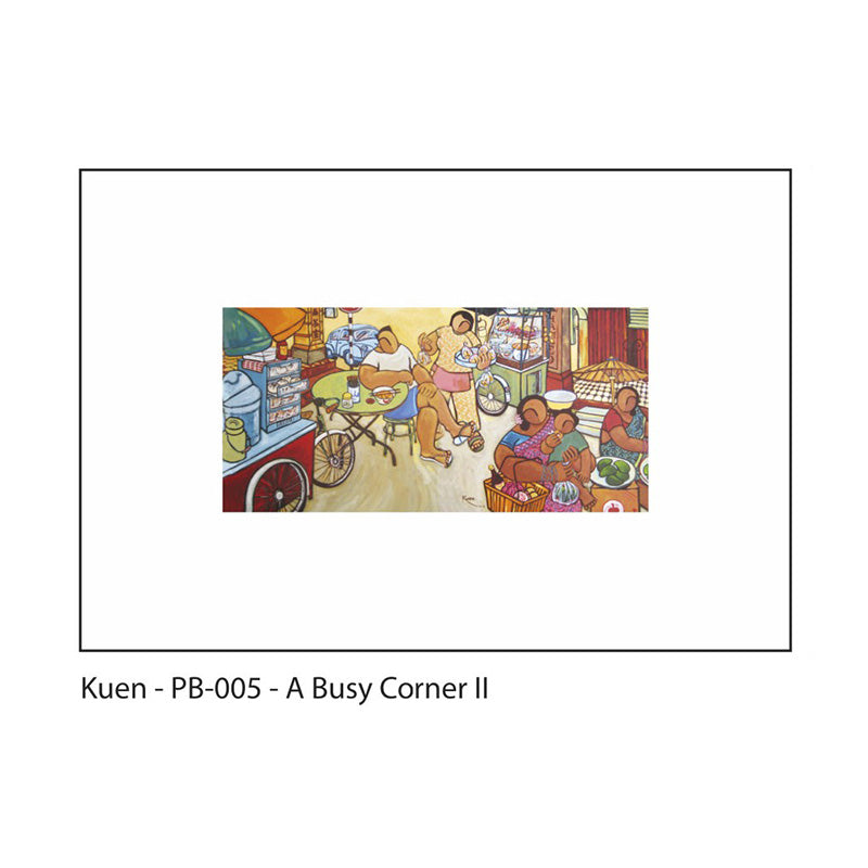 STEPHANIE KUEN Panorama Boarders A Busy Corner II