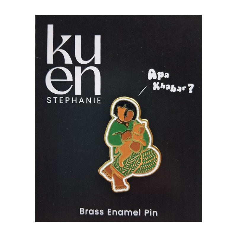 STEPHANIE KUEN Lapel Pins Girl With Cat