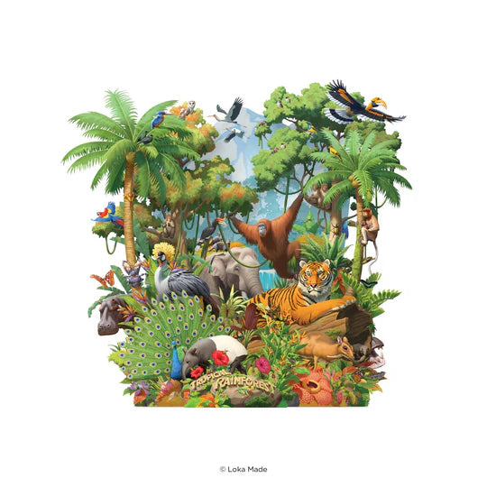 LOKAMADE 360 3D Greetings Card TP12: Tropical Rainforest