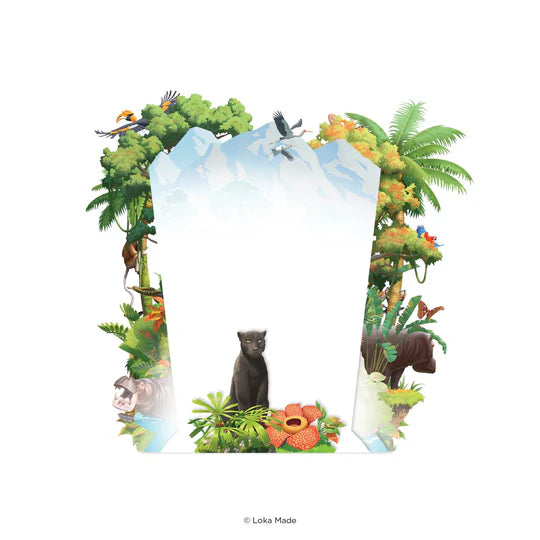 LOKAMADE 360 3D Greetings Card TP12: Tropical Rainforest