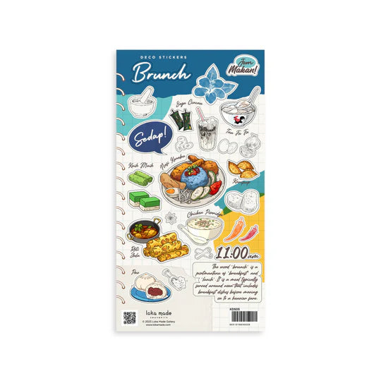 LOKAMADE Kisscut Deco Sticker KDS05: Jom Makan Brunch!