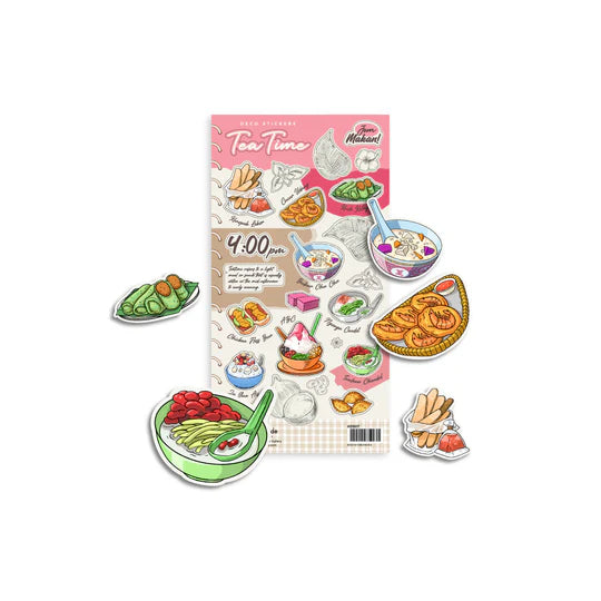 LOKAMADE Kisscut Deco Sticker KDS07: Jom Makan Tea Time!