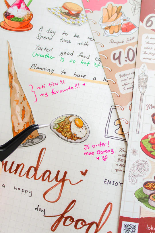 LOKAMADE Kisscut Deco Sticker KDS09: Jom Makan Supper!