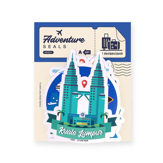 LOKAMADE Adventure Seals Set Luggage Sticker ASS01: Set A