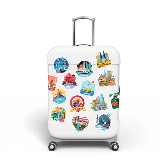 LOKAMADE Adventure Seals Set Luggage Sticker ASS01: Set A