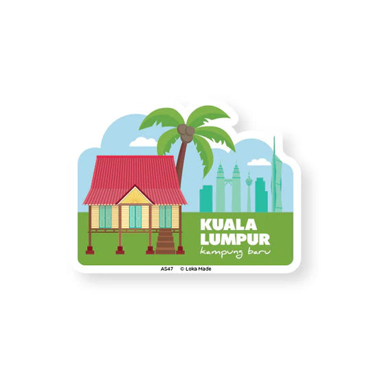 LOKAMADE Adventure Seals Set Luggage Sticker ASS08: Kuala Lumpur