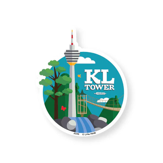 LOKAMADE Adventure Seals Set Luggage Sticker ASS08: Kuala Lumpur