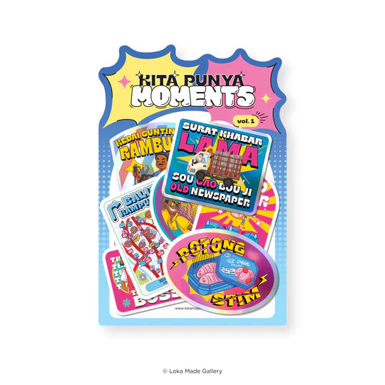 LOKAMADE Adventure Seals Set Luggage Sticker ASS13: Kita Punya Moments Vol.1