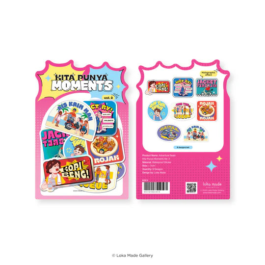 LOKAMADE Adventure Seals Set Luggage Sticker ASS14: Kita Punya Moments Vol.2
