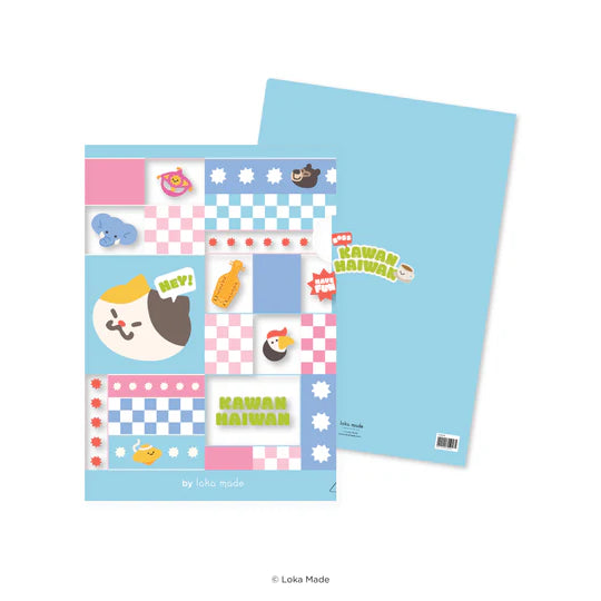 LOKAMADE Kawan-Haiwan Folder A4 FDB38: Blue-tiful Bonds