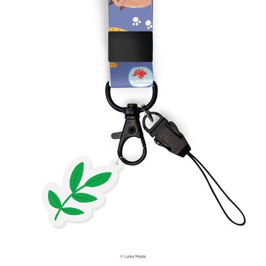LOKAMADE Lanyard Long LYL602: Playful Cat