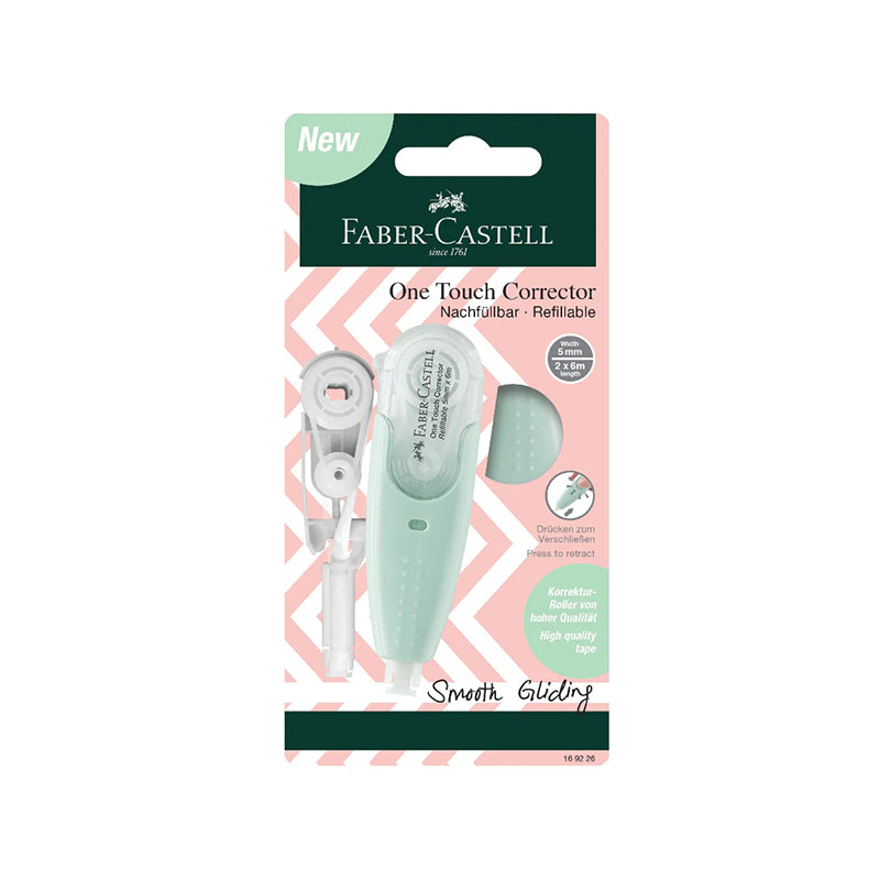 FABER-CASTELL One Touch Corrector + Refill 169226 Mint Green BC