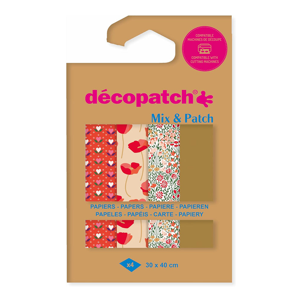 DECOPATCH Papers: Mix & Patch 4s Love is in the Meadow