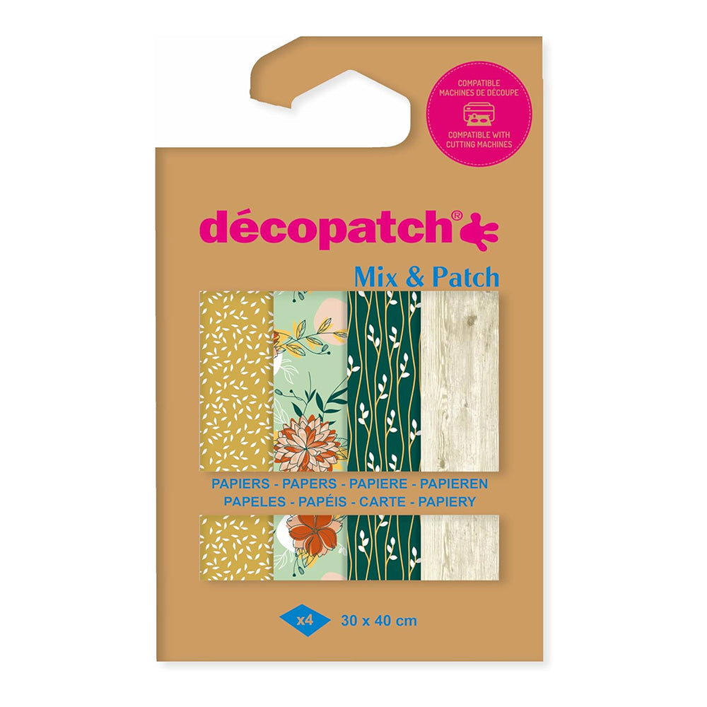 DECOPATCH Papers: Mix & Patch 4s Natur'elle