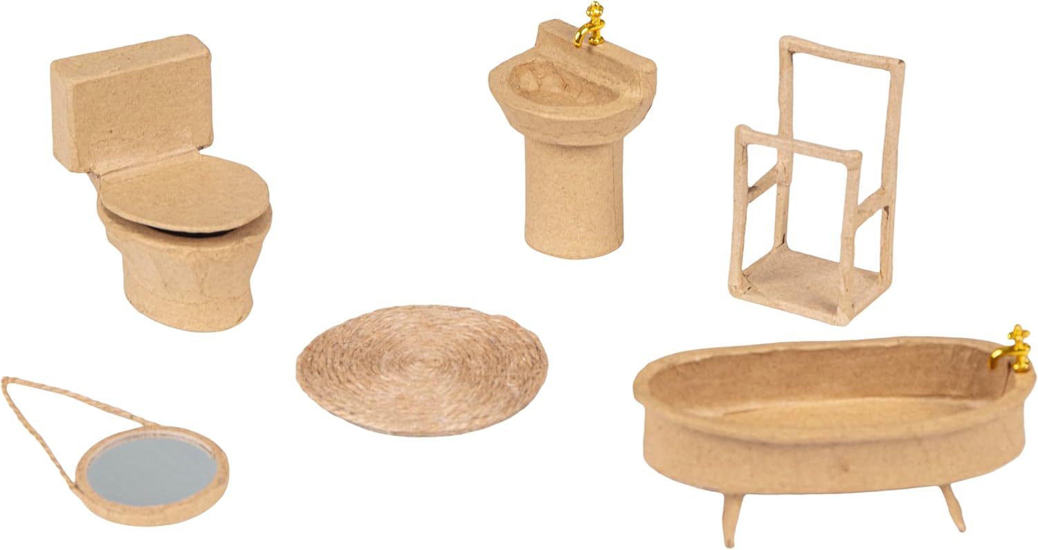 DECOPATCH Objects: Pulp Small-Bathroom Miniatures 6s