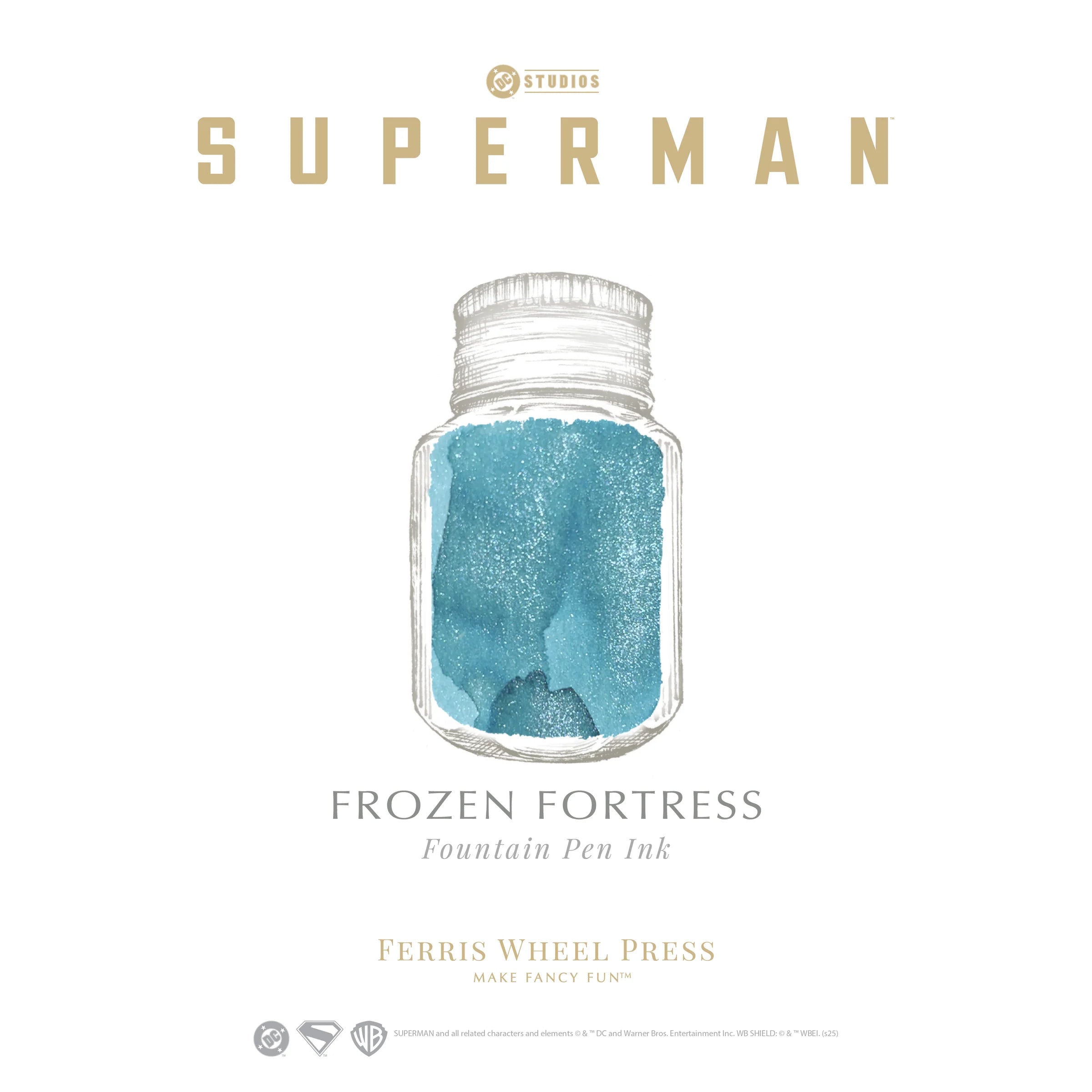 FERRIS WHEEL PRESS x Superman Fountain Pen Ink 10ml Frozen Fortress