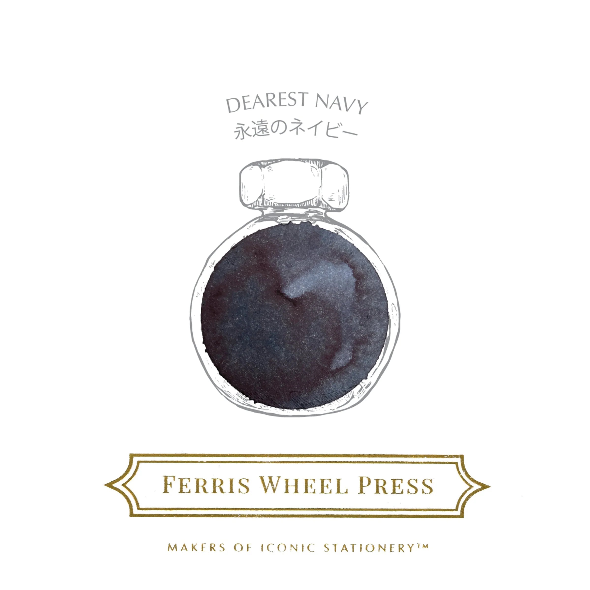 FERRIS WHEEL PRESS Fountain Pen Ink 10ml Dearest Navy