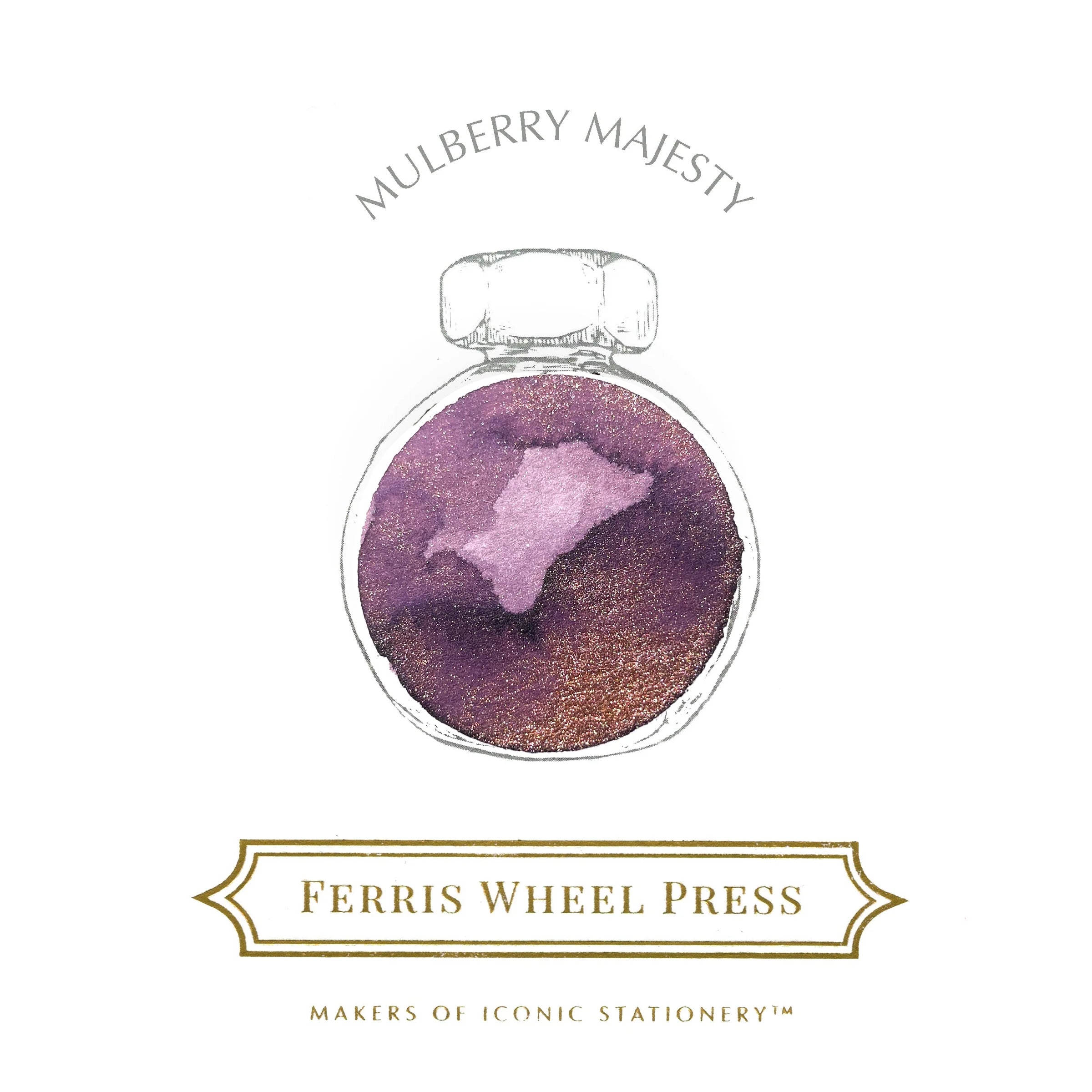FERRIS WHEEL PRESS Fountain Pen Ink 10ml Mulberry Majesty
