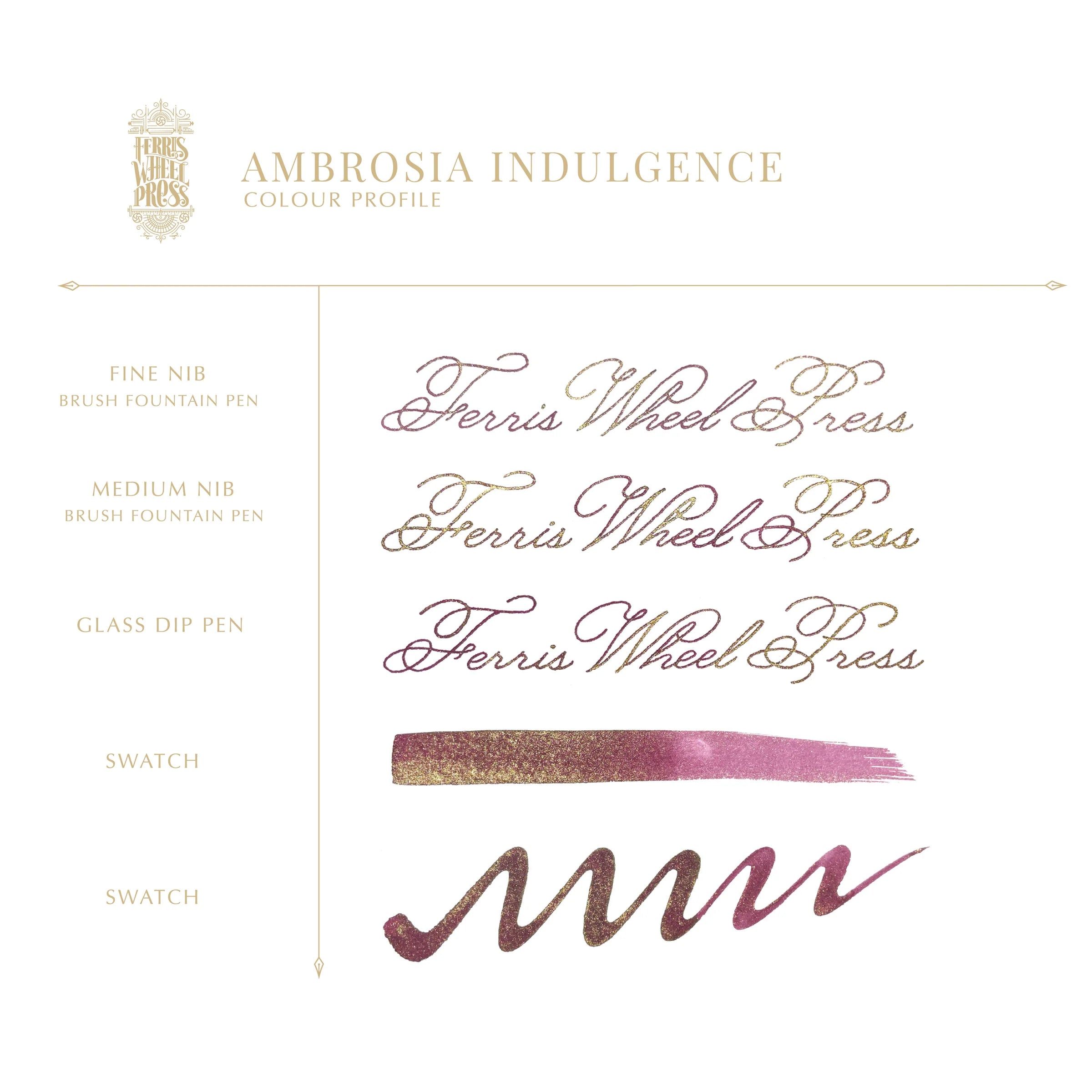 FERRIS WHEEL PRESS Fountain Pen Ink 10ml Ferritales Ambrosia Indulgence
