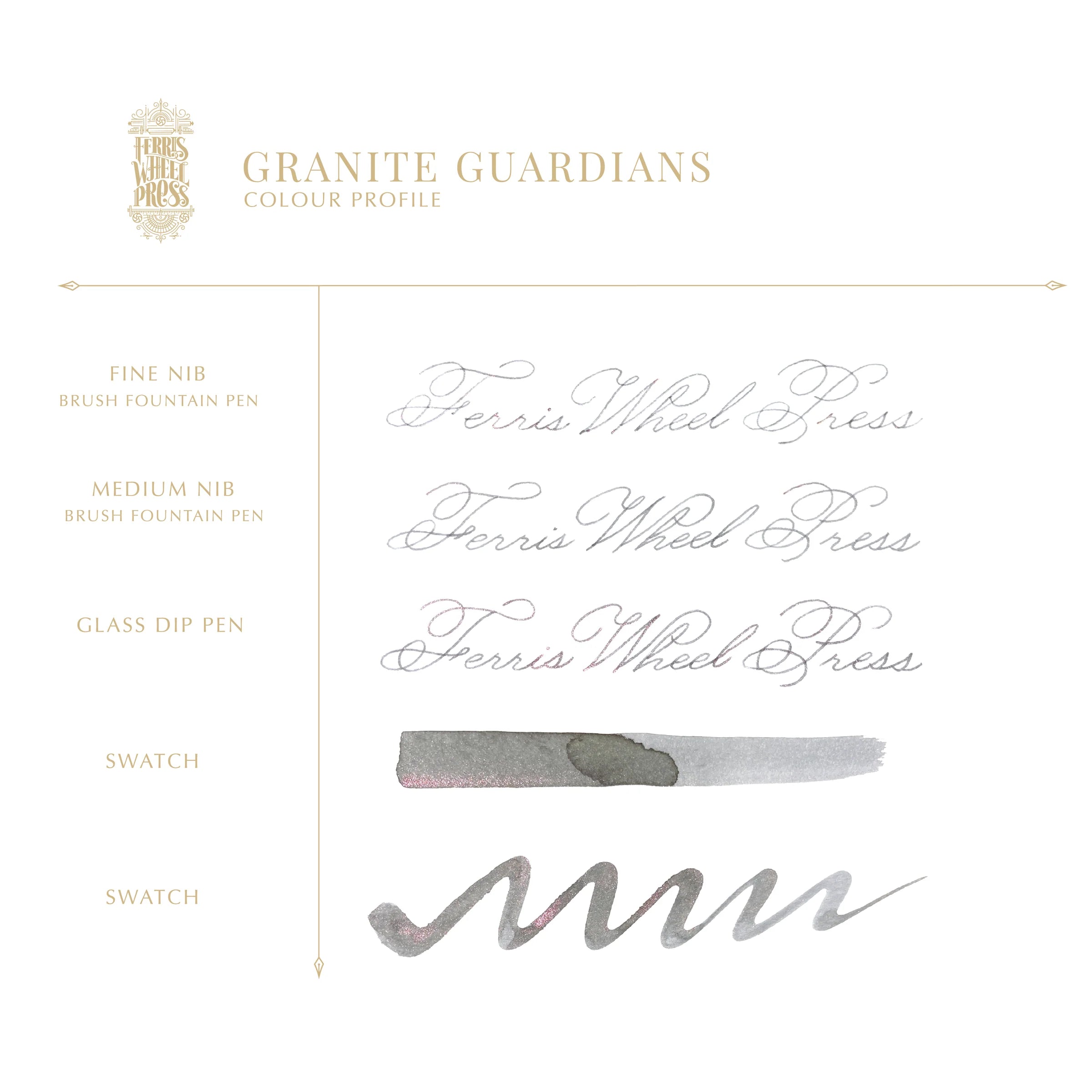 FERRIS WHEEL PRESS Fountain Pen Ink 20ml Ferritales Granite Guardians