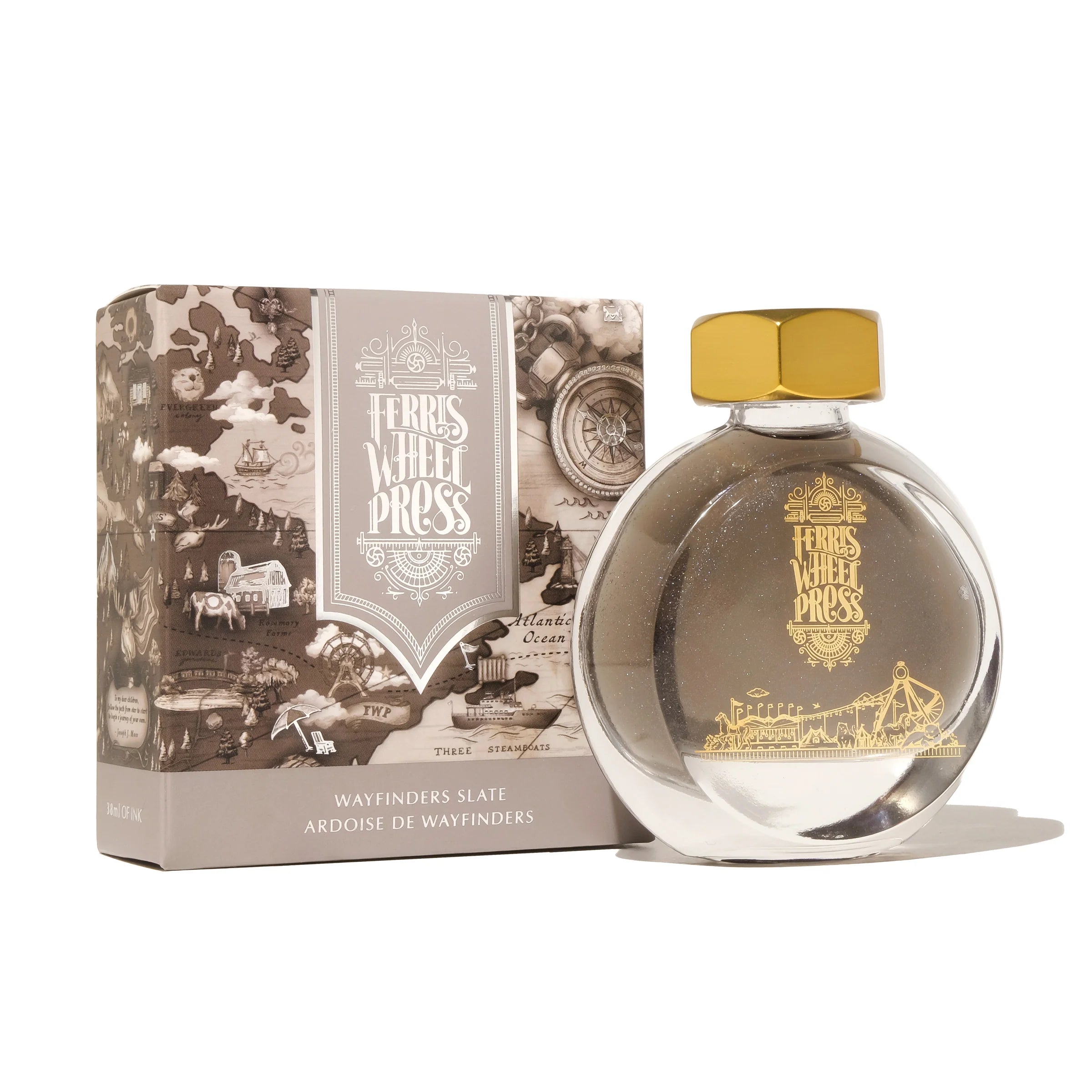 FERRIS WHEEL PRESS Fountain Pen Ink 38ml Wayfinders Slate