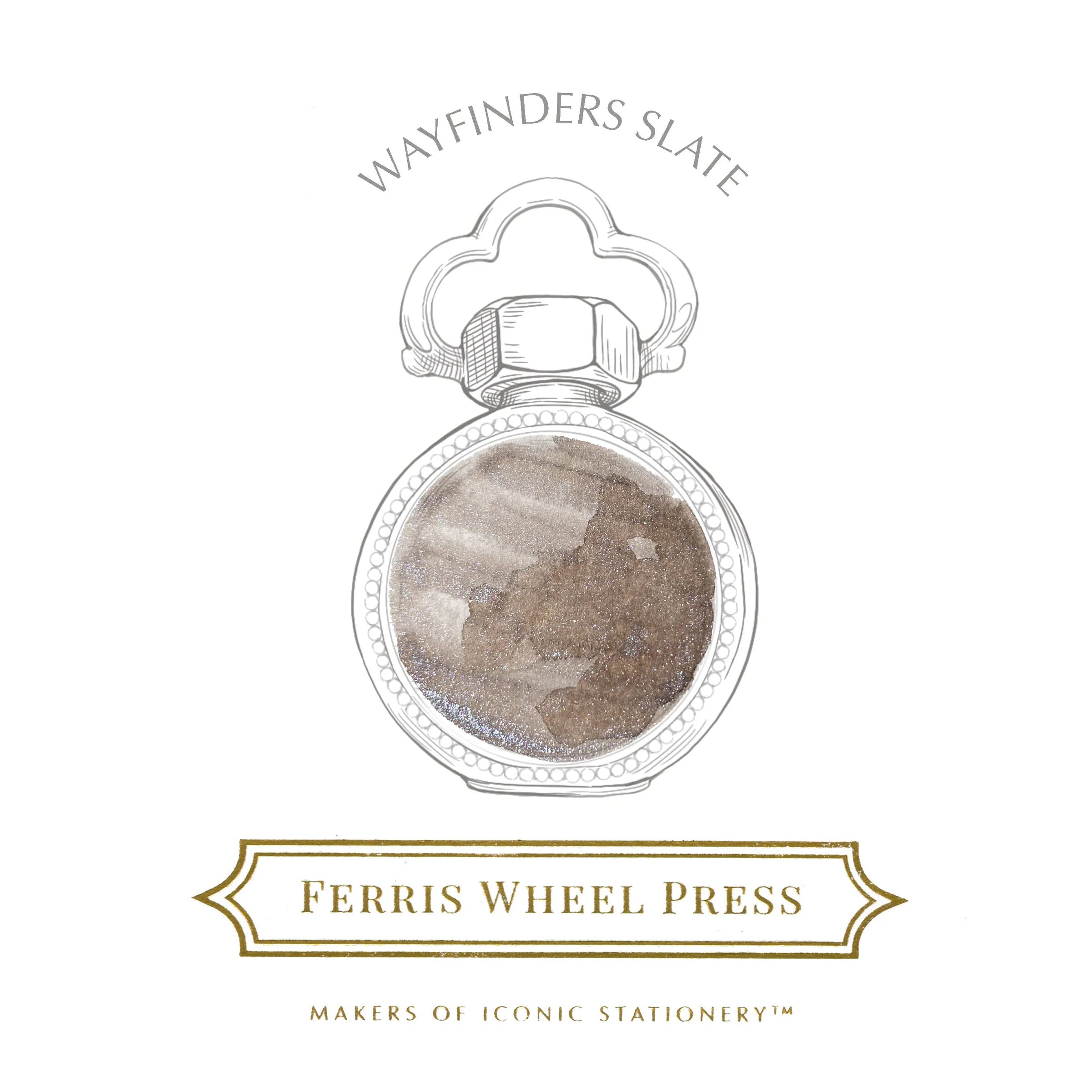 FERRIS WHEEL PRESS Fountain Pen Ink 38ml Wayfinders Slate