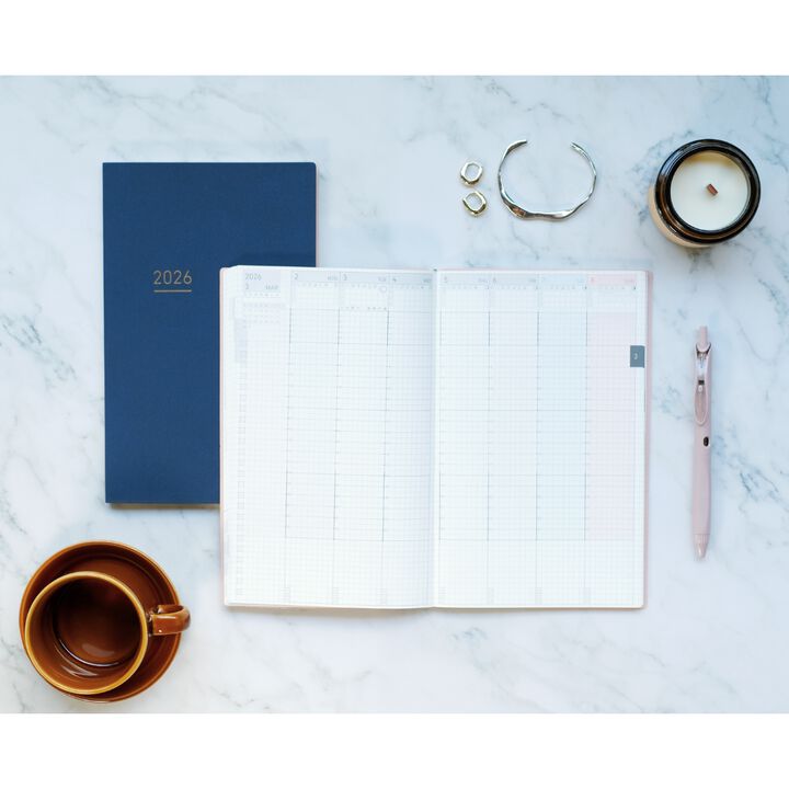 KOKUYO 2026 Jibun Techo Diary Lite mini Navy