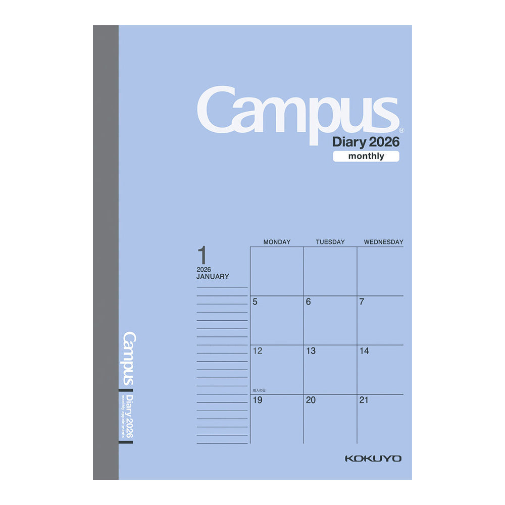 KOKUYO 2026 Campus Diary Monthly Blue B6