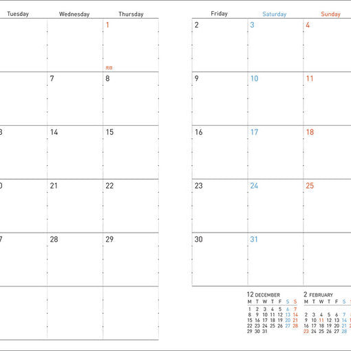 KOKUYO 2026 Soft Ring Diary A5 Black