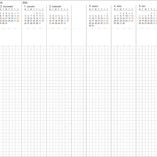 KOKUYO 2026 Soft Ring Diary A5 Black