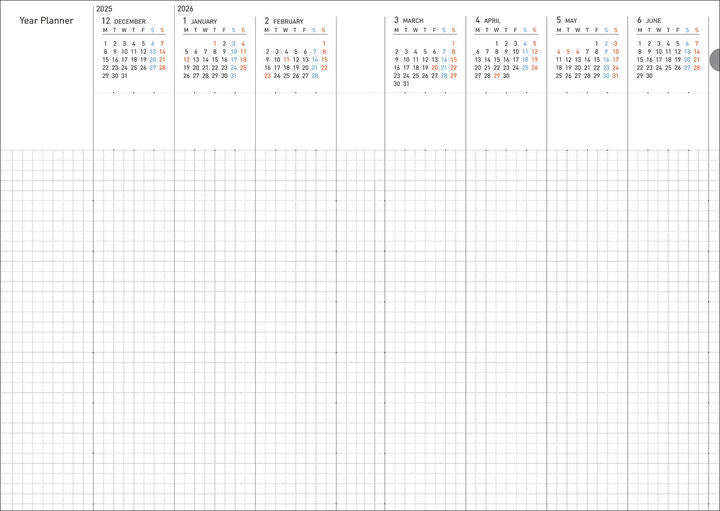 KOKUYO 2026 Soft Ring Diary B6 Black