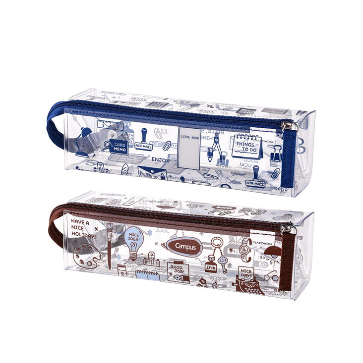 KOKUYO x eric C-2 Transparent Pencase Blue