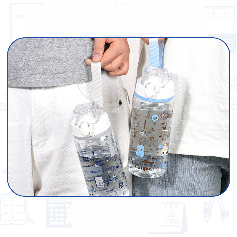KOKUYO x eric Plastic Water Bottle 550ml Navy