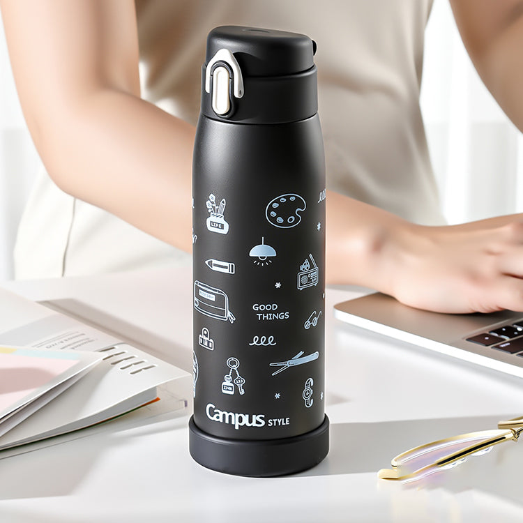 KOKUYO x eric Thermal Bottle 480ml Black