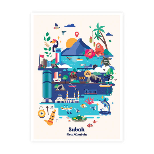 LOKAMADE Malaysia Series Postcard MSP51: Adventures Below the Wind