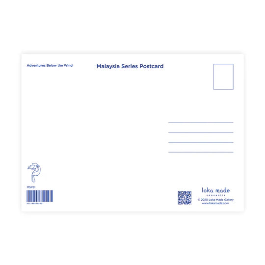 LOKAMADE Malaysia Series Postcard MSP51: Adventures Below the Wind