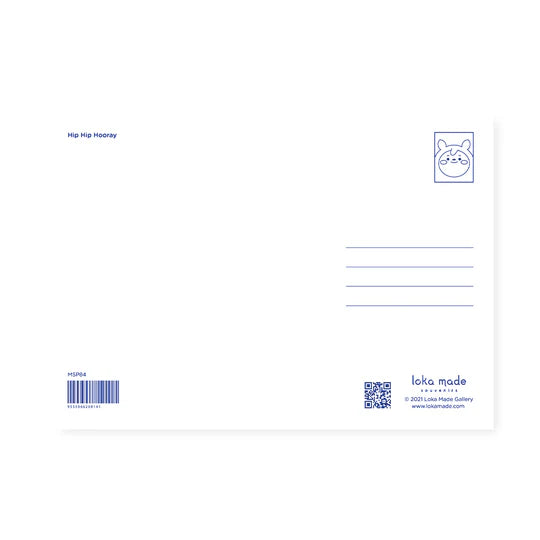 LOKAMADE Malaysia Series Postcard MSP84: Hip Hip Hooray