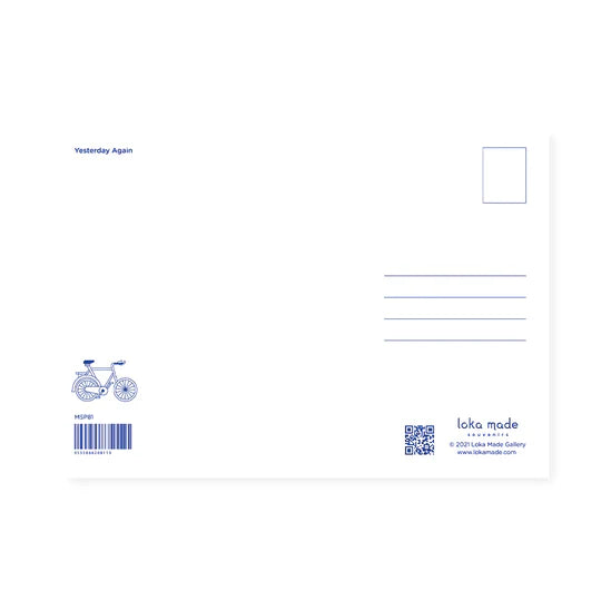 LOKAMADE Malaysia Series Postcard MSP129: Mailing Myself Over to You