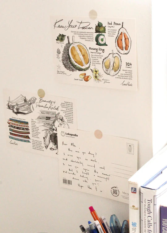 LOKAMADE Lokapedia Postcard MSP133: Made With Durian