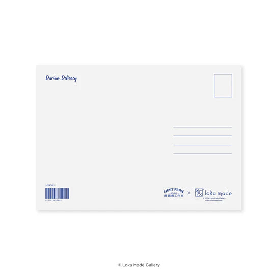 LOKAMADE x Nestfern Postcard MSP163: Durian Delicacy