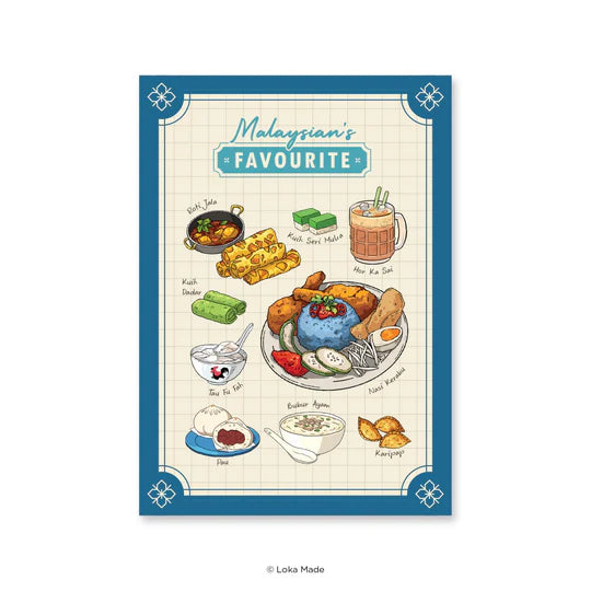 LOKAMADE Malaysian's Favourite Postcard MSP168: Lunch