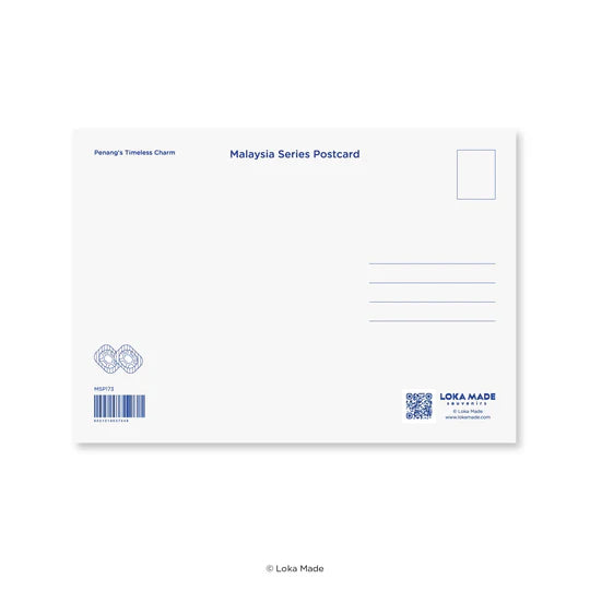 LOKAMADE Malaysia Series Postcard MSP173: Penang's Timeless Charm