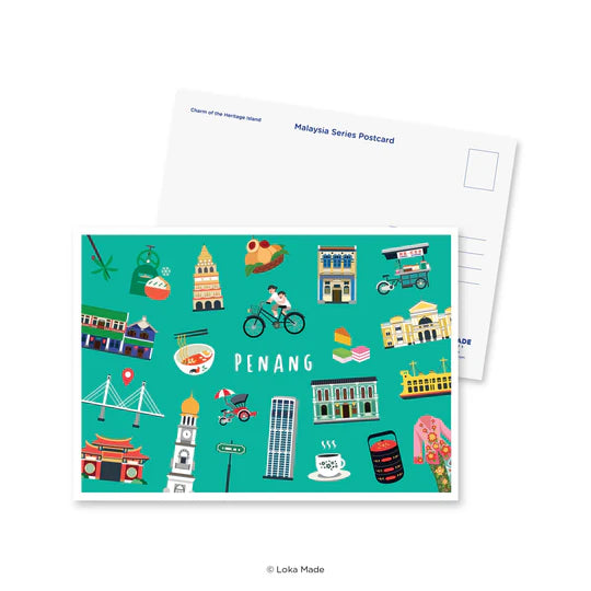 LOKAMADE Malaysia Series Postcard MSP175: Charm of the Heritage Island