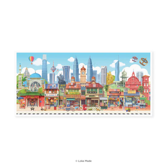 LOKAMADE Panaroma Postcard MPA12: Colorful Malaysia