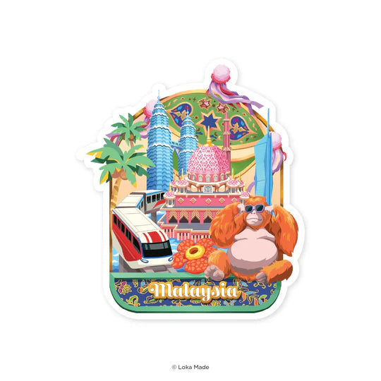 LOKAMADE Shaped Postcard MDP72: Seri Pinkara