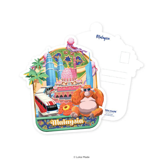 LOKAMADE Shaped Postcard MDP72: Seri Pinkara