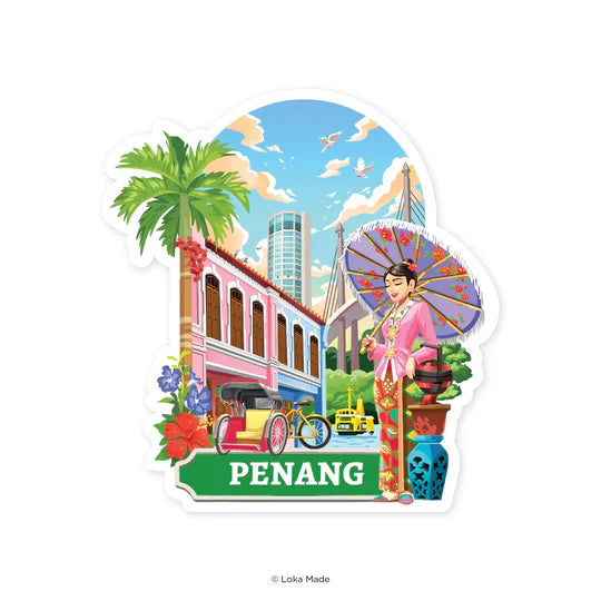 LOKAMADE Shaped Postcard MDP75: Penang Pastel