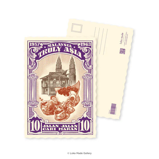 LOKAMADE Shaped Postcard Set MDPS04: Truly Asia