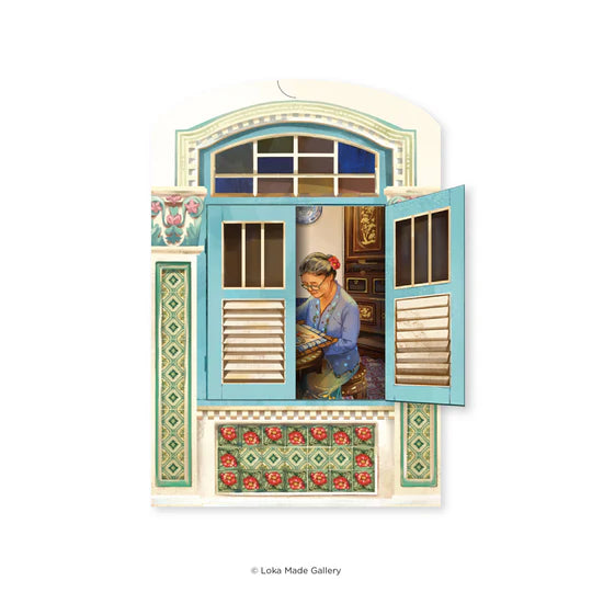LOKAMADE Shaped Postcard Set MDPS05: Nyonya's Memoir