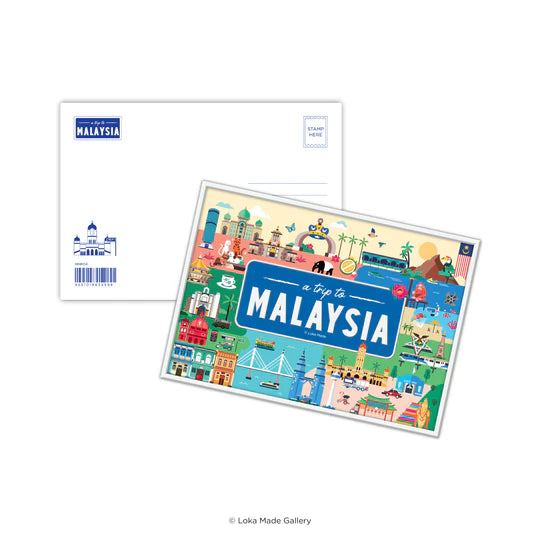LOKAMADE Metal Postcard MMP04: A Trip To Malaysia
